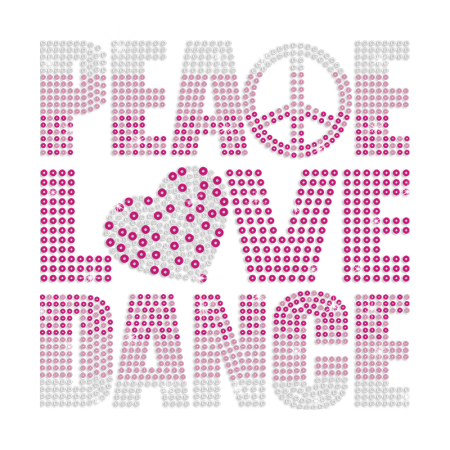 Magic Show Dance Collection- Sequin Peace Love Dance